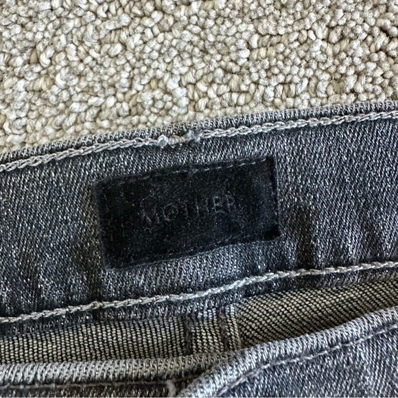 MOTHER‎ The Mid Rise Dazzler in Open Later Gray Busted Knee Size 26 - Picture 2 of 9